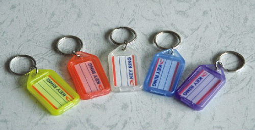 5.6 * 2,9 * 0,6 cm translucide Key Chains