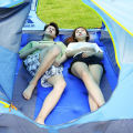 Single Inflatable Camping Pvc Sleeping Air Bed Mattress