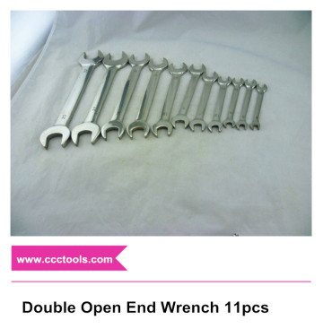 8*10~30*32mm Double Open End Wrench 11pcs D/E Open Spanner Open Jaw