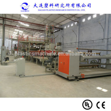 Plastic tarpaulin machine