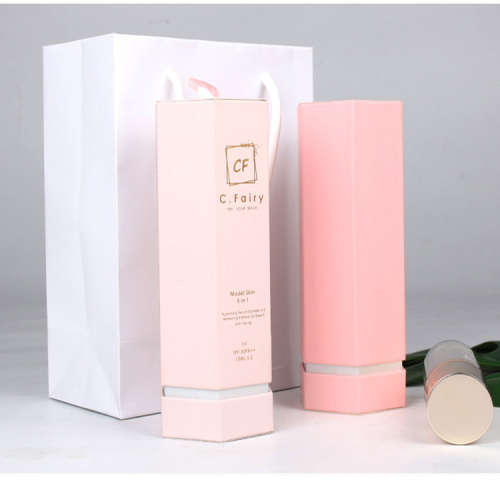 Kotak pengemasan parfum Printer Pink Hexagon Parfum Box