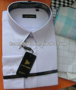 Wholesale Man White Shirts,Button Down Collar Men's cheap Shirt