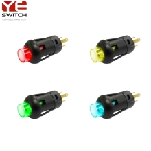 8mm Momentary SPST Illuminated Round Push Button Switch