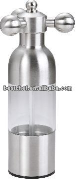 stainless steel Tuo-shaped boat Salt/pepper mill