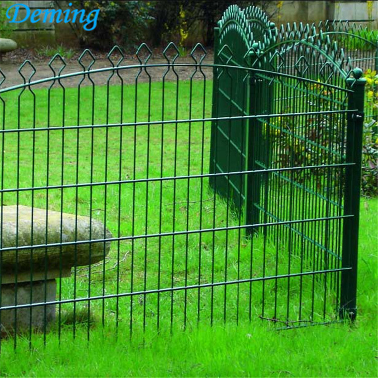 PE Coated Newest Design Metal Prestige Double Wire Fence