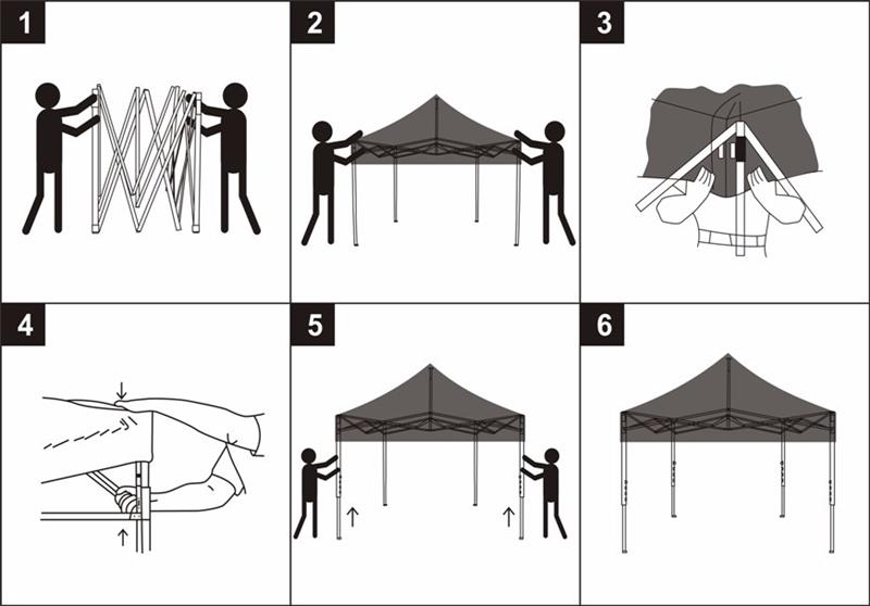 Waterproof 10x10 Canopy Folding Tent 16 Jpg