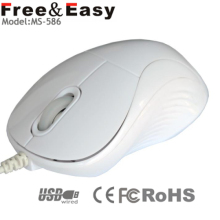 White Wired Optical Quiet Mouse No Any Noise Mouse?