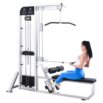 Gym lat pull down low row fitness machine