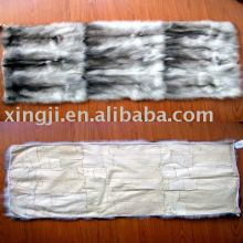 European blue fox belly fur plate