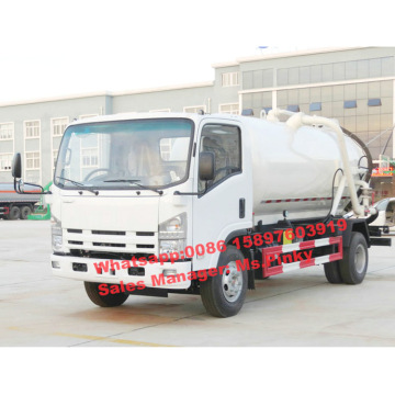 Japanese Jet Vacuum Trucks, 6000Liters Sewer Jetting Trucks, 6Tons Sewage Suction Truck For Sales