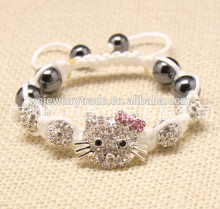 Cute Kitty Cat Bracelet lovely bracelet wholesale Fimo Hot