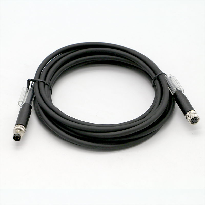Custom  Waterproof GX12 male socket wire harness circular connector 4pin aviation cable For Car Reversing camera system