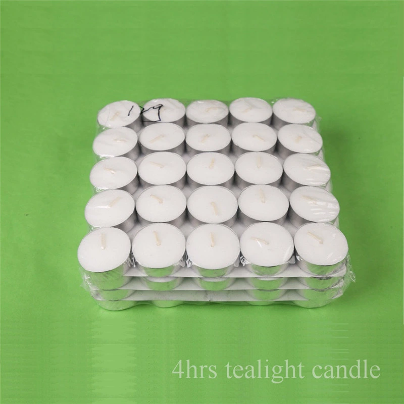 14G White Pressed Tea Light Candles for Christmas Tree Decorations