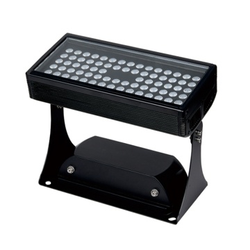 Outdoor flood light with rain gutter design