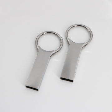 Mini Metal USB Flash Drive With Keychain