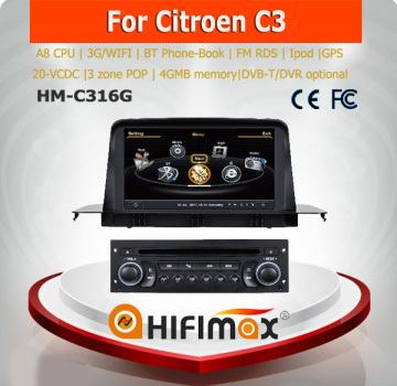 Hifimax CAR DVD GPS for CITROEN C3 gps navigation DVD Player