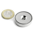 D16 Powerful pull force neodymium pot magnet with countersunk hole