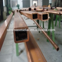 Red copper and brass square copper tube