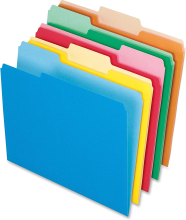 Assorted 170gsm 8.5x11'' Letter & Legal Size Filing Products - Manila Folder with 1/2 & 1/3 Cut Tabs