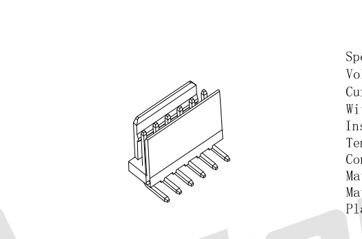 Conector de una sola fila de BAVER de 2.54 mm 90 ° AW2547R-NP-X