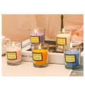 Mini Transparent glass jar scented candle