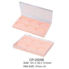 Square Plastic Eyeshadow Six Godets Compact Case CP-2005B