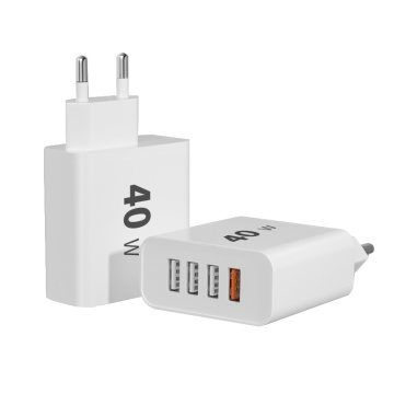 40W Durável 4port QC3.0 Adaptador de energia