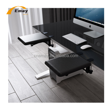 Adjustable Free Assembly PU Leather Foldable Wooden Desk Armrest Wrist Board