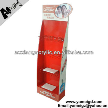 Multi-function Four-tier Display Rack With Hooks