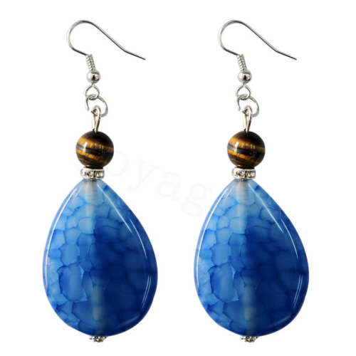 Natural Gemstone Agate Earring