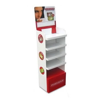 Corrugated Display Stand, Made of Strong Cardboard, Customized Designs and Sizes Available