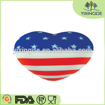 American Flag Heart Advertising Stress Balls