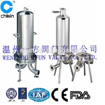 Stainless steel sanitary micro-filter housing