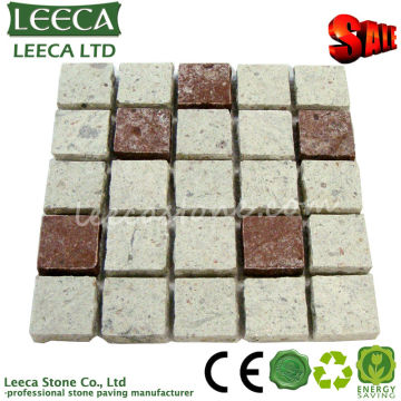 Square pattern stone pavers