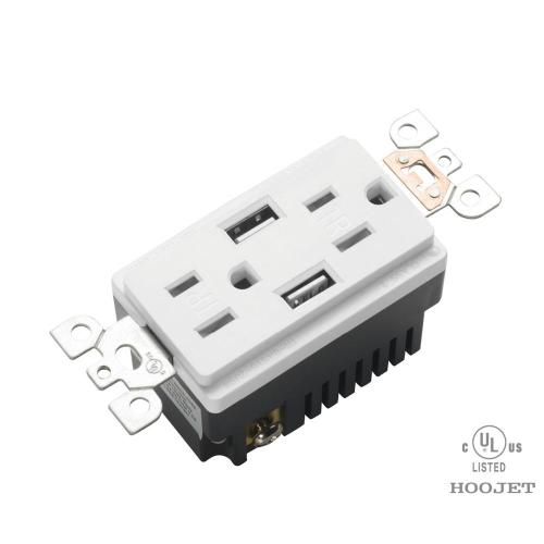 USB SOCKET WITH UL FOR USA