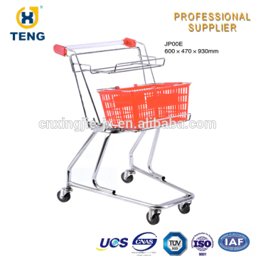 Japanese Style Shopping Trolley four wheels Shopping Cart