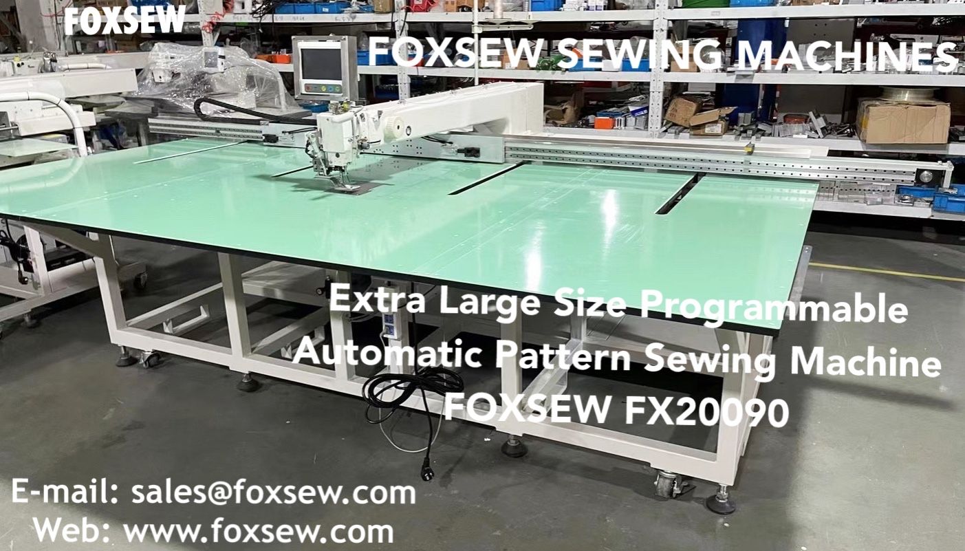 Large Size Programmable Automatic Pattern Sewing Machine for Sofa Furniture and Upholstery on Leather and Fabrics FOXSEW FX12090 -3