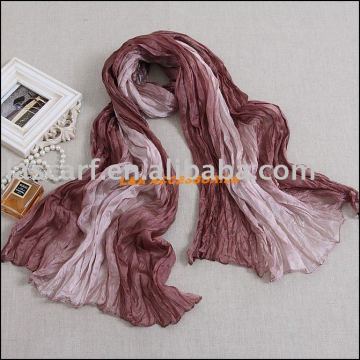 crinkle silk scarf hand painting shawl