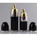 30ml schwarze kosmetische Airless-Pumpflaschen aus Acryl