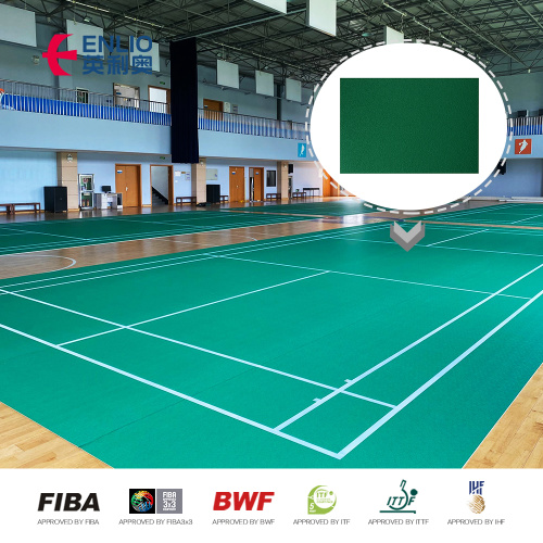 2021 Enlio wholesale portable badminton court sports flooring