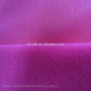 100 polyester tricot brushed fabric / brushed knit fabric / 100 % polyester brushed tricot fabric