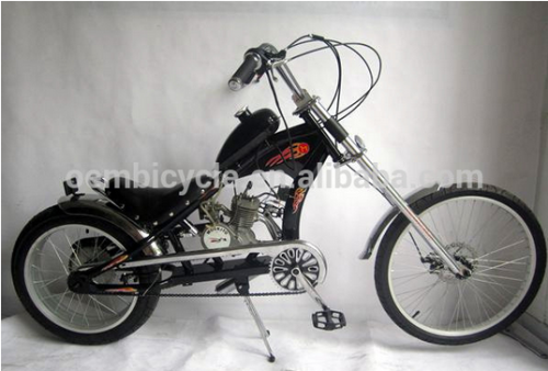 Freno de disco de 24 pulgadas 2 tiempos 80cc bicicleta Motorizada Chopper bicicleta