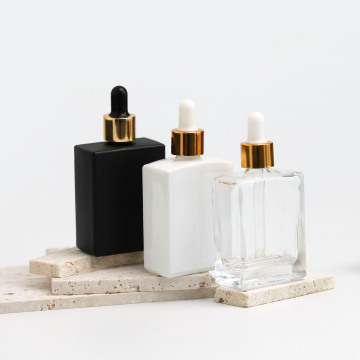 Customized Square Glass Dropper Bottle for Serum