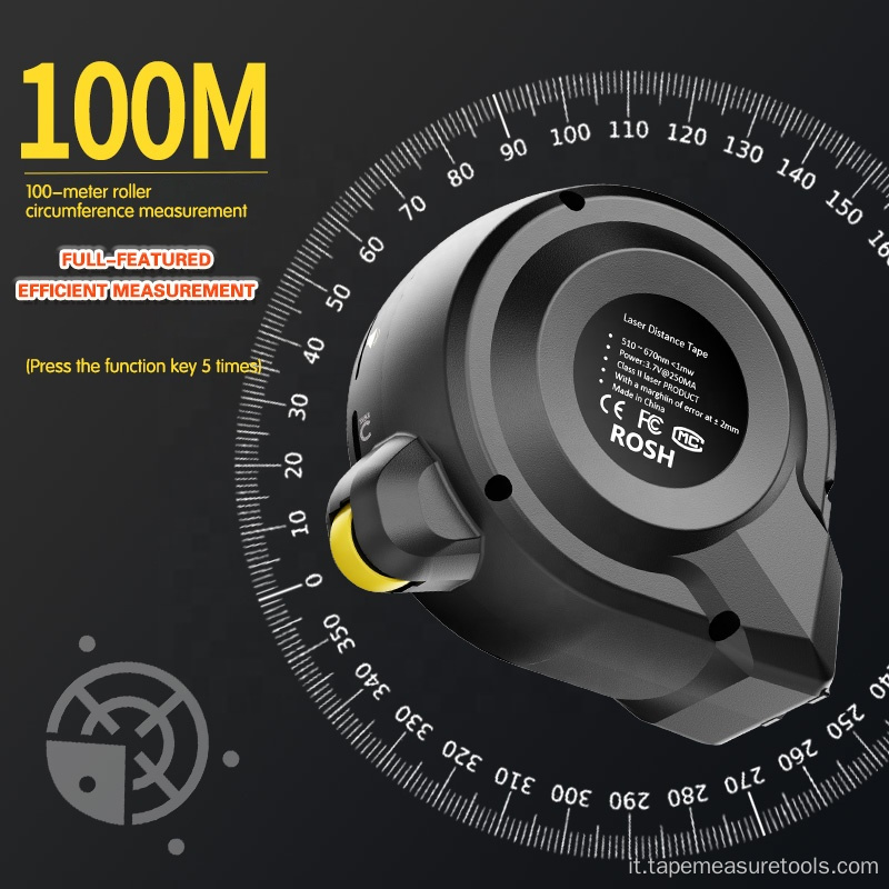 Nastro di misurazione della distanza laser 3 in 1