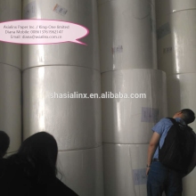 Pure white 889mm width 100% wood pulp couche paper jumbo rolls Pure white 889mm width 100% wood pulp couche paper jumbo rolls