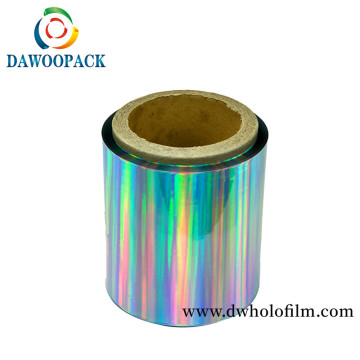 Rainbow Laser Hologram Film for Anti-counterfeiting,Decoration,seamless pet hologram film