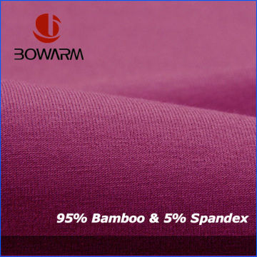Wholesale Natural Bamboo Spandex Jersey Knitted Fabric For Sportswear