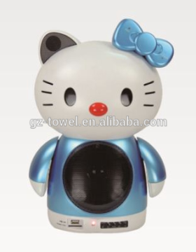 2017 Wholesale cartoon bluetooth speaker hellokitty mini speaker