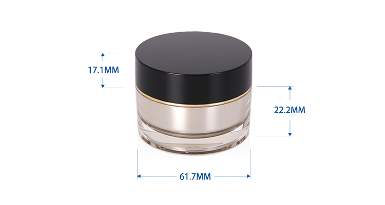 15 g Traditional Round Shape Cosmetic Acrylic Jar