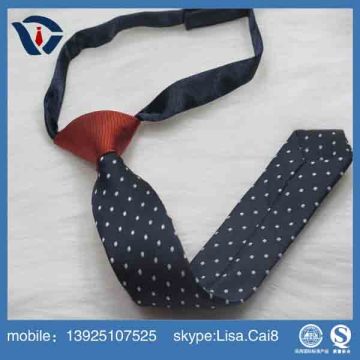 High Quality Polyester Woven Zipper School Tie